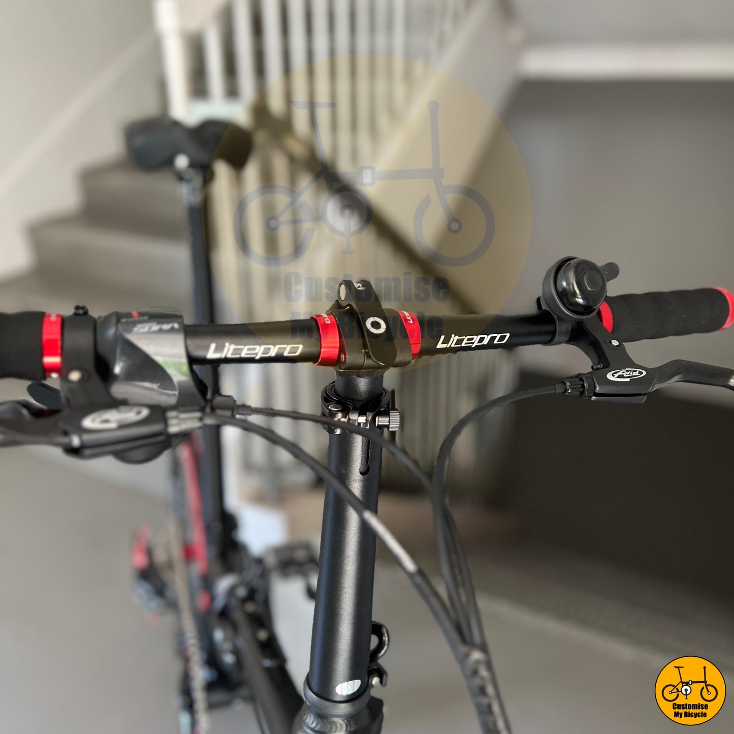 22-inch foldable bicycle with responsive disc brakes for control