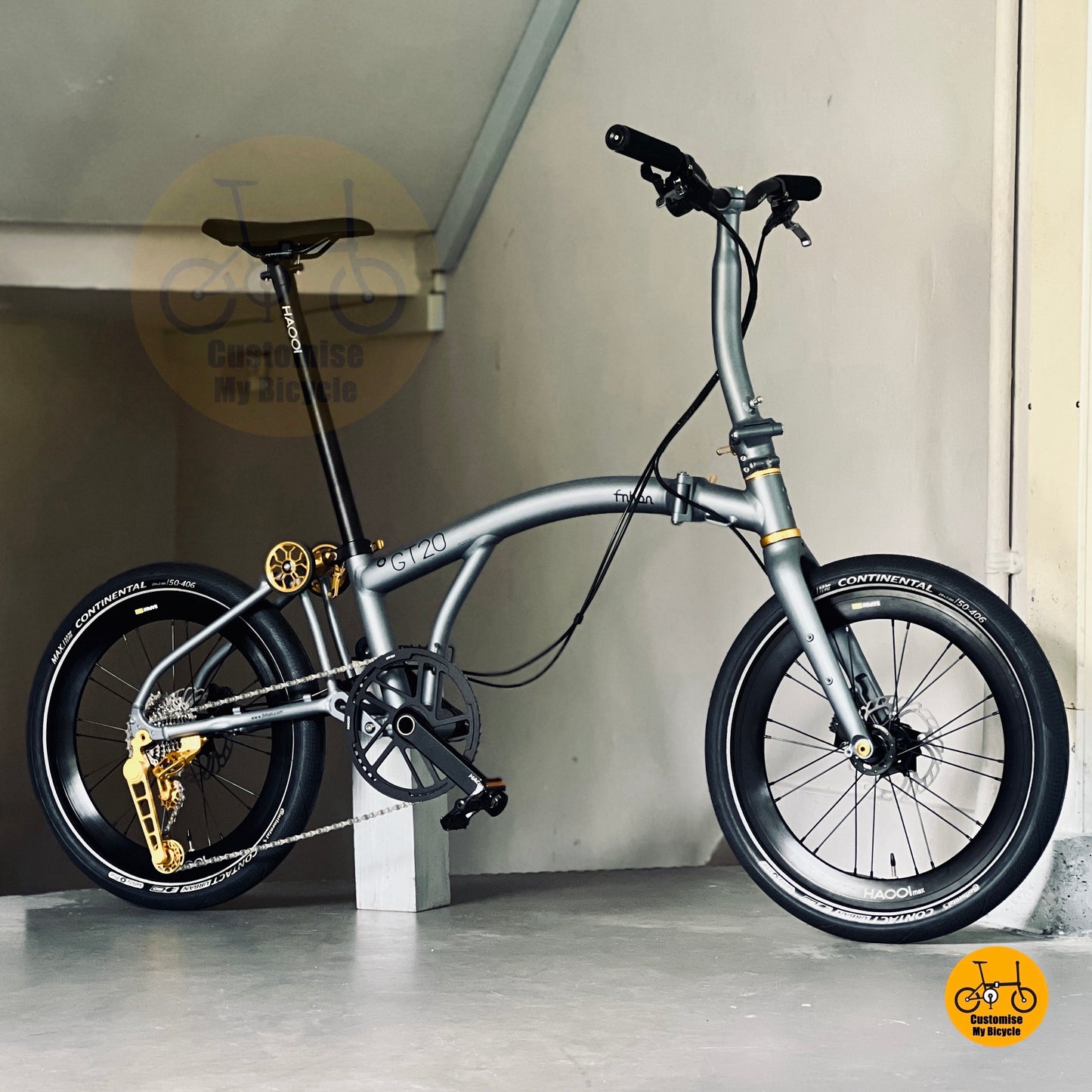 🔥PRE-ORDER🔥 Fnhon GT20 20” • Shimano 10s • Titanium Grey & Gold