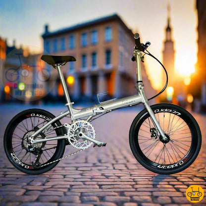 Fnhon Blast 22-inch folding bike with Shimano Deore 12-speed M6100 and Hollowtech crank  
