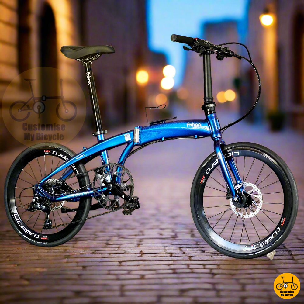 Fnhon Tornado 22-inch folding bike with SCHWALBE One fast tyres and KACTUS ceramic bottom bracket
