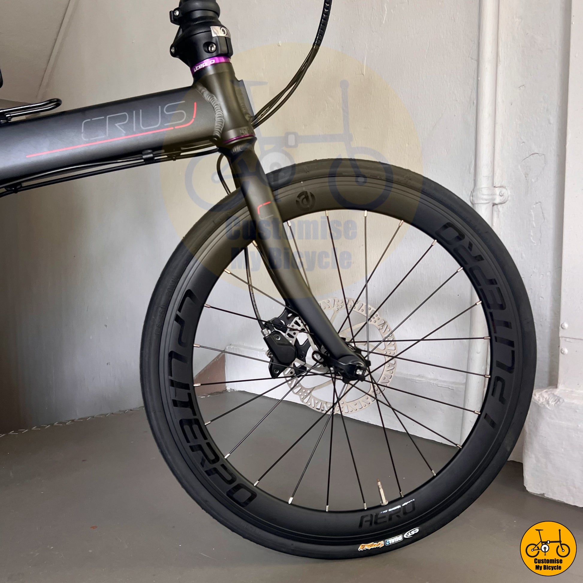 Matte Black Frame Crius Master 22-Inch Foldable Bicycle – Sleek, Stylish & Performance-Driven
