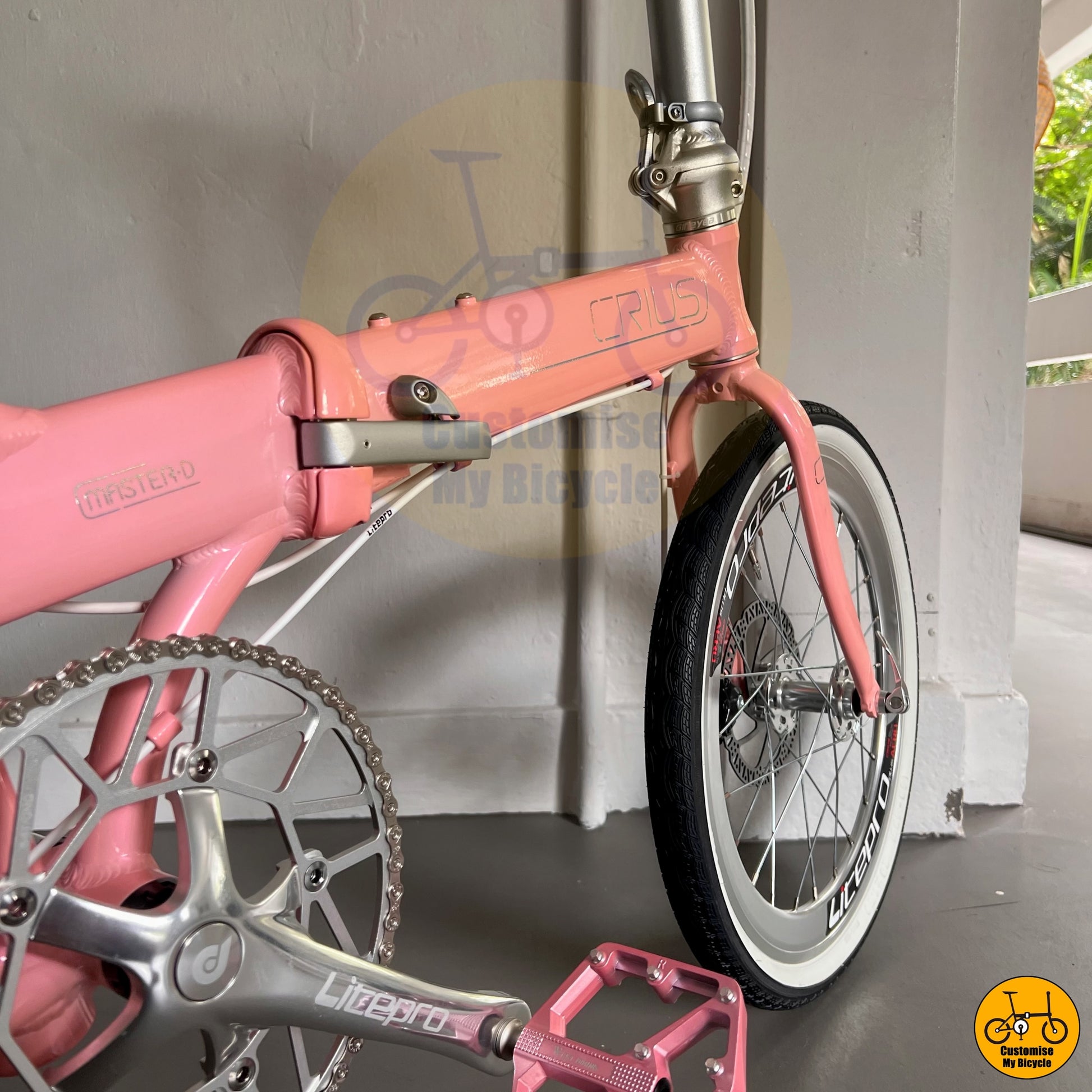 Pink Edition Crius Master 22-Inch Folding Bicycle – A Reliable & Comfortable Ride
