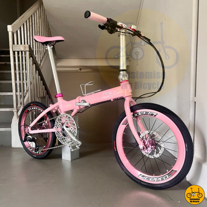 Hello Kitty-Themed Crius Master 20-Inch Folding Bike – A Playful & Adorable Design
