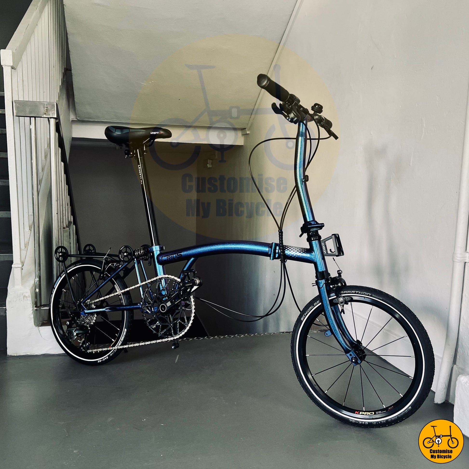 Crius Trifold 18-inch Foldable Bicycle – Compact and Lightweight for City Travel
