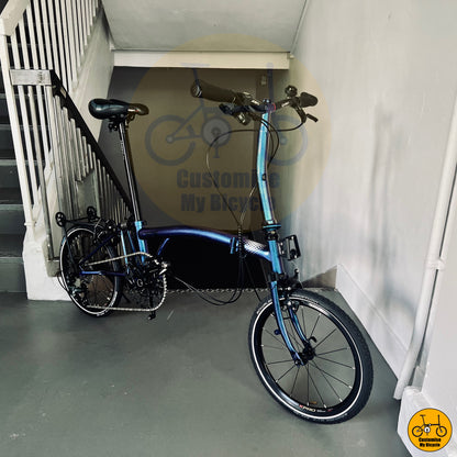Crius Trifold 18-inch Compact Bike – Blue Frame, Trifold System & City Commuting
