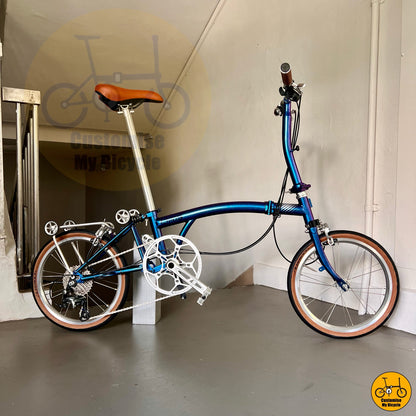 Crius Trifold 18-inch Foldable Bicycle – Classic Vintage Style for City Commuting
