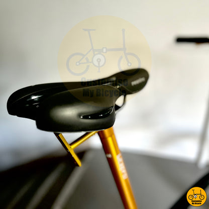 Selle Royal Saddle on Crius Trifold 18-inch Fast Folding Bicycle – Brompton Alternative with High-Performance Components

