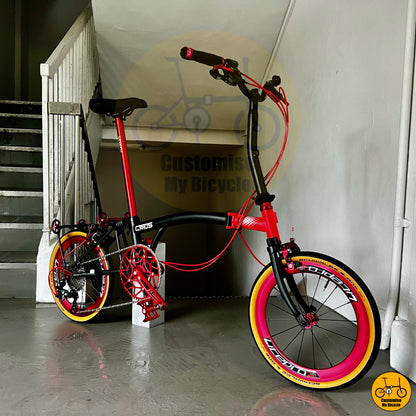 Crius Trifold 18-inch Foldable Bicycle – Compact, Lightweight & 16” 349 Wheels
