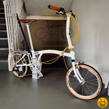 Crius Trifold 18-inch Lightweight Bike – Stylish City Commuter with Timeless Look
