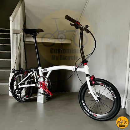 Crius Trifold 18-inch Foldable Bicycle – Compact & Lightweight for City Commuting
