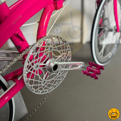 Stylish and strong Litepro crankset with intricate cutouts
