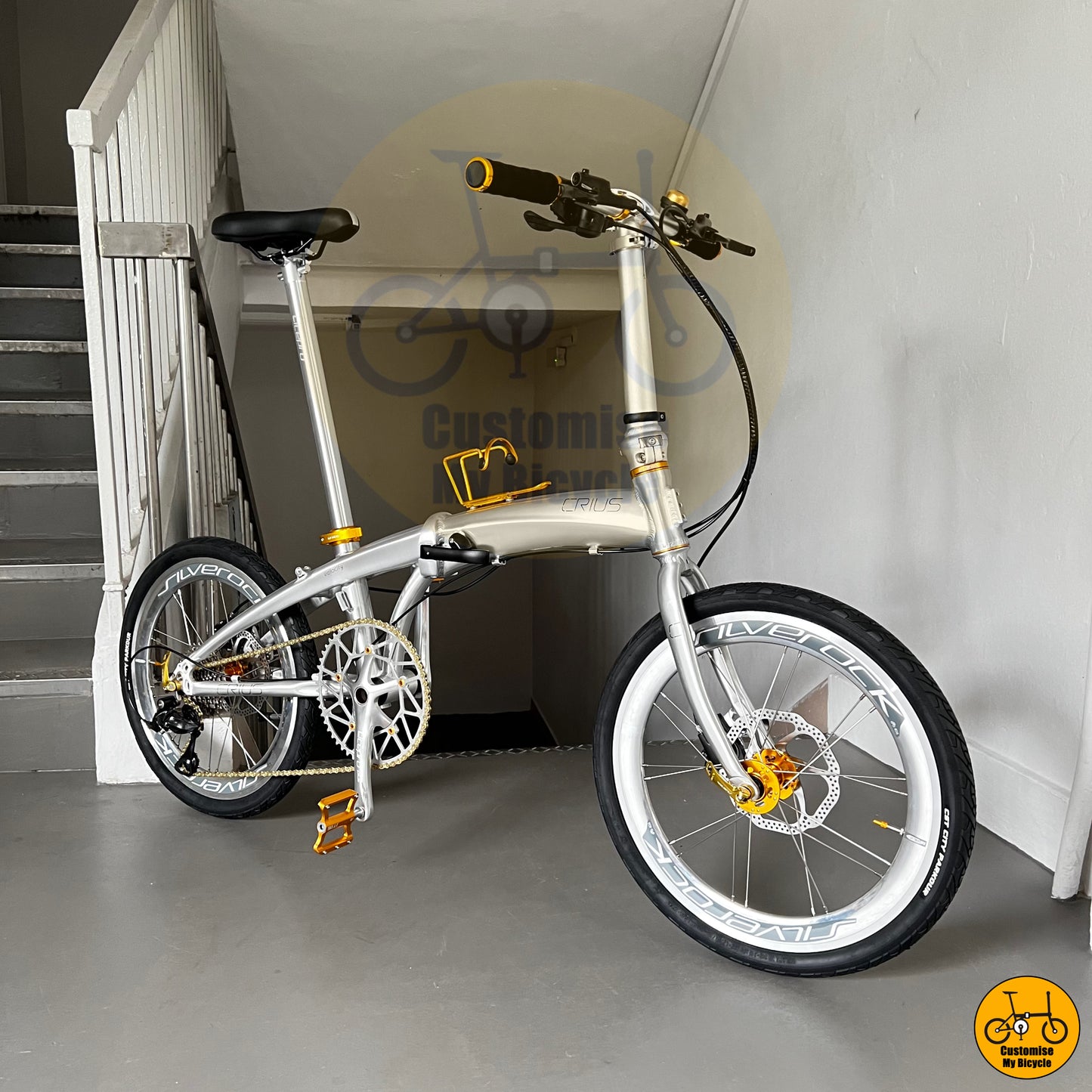 Crius Velocity 20-inch Foldable Bicycle – Lightweight & Affordable with CST City Tyres
