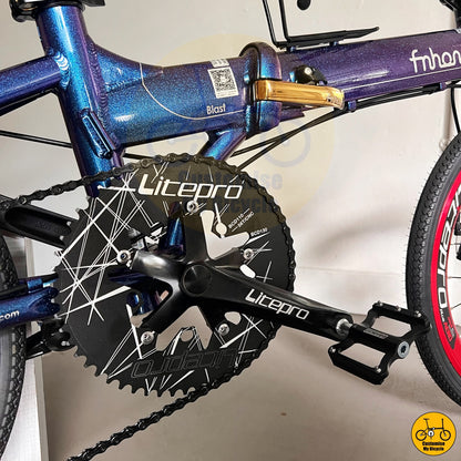Oval Chainring Fnhon Blast 22-Inch Foldable Bicycle – Designed for Maximum Power Transfer
