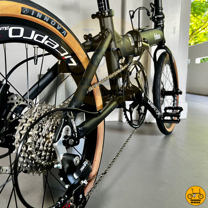 Fnhon Blast 20-Inch Foldable Bicycle – Matte Black Frame with a Timeless Appeal
