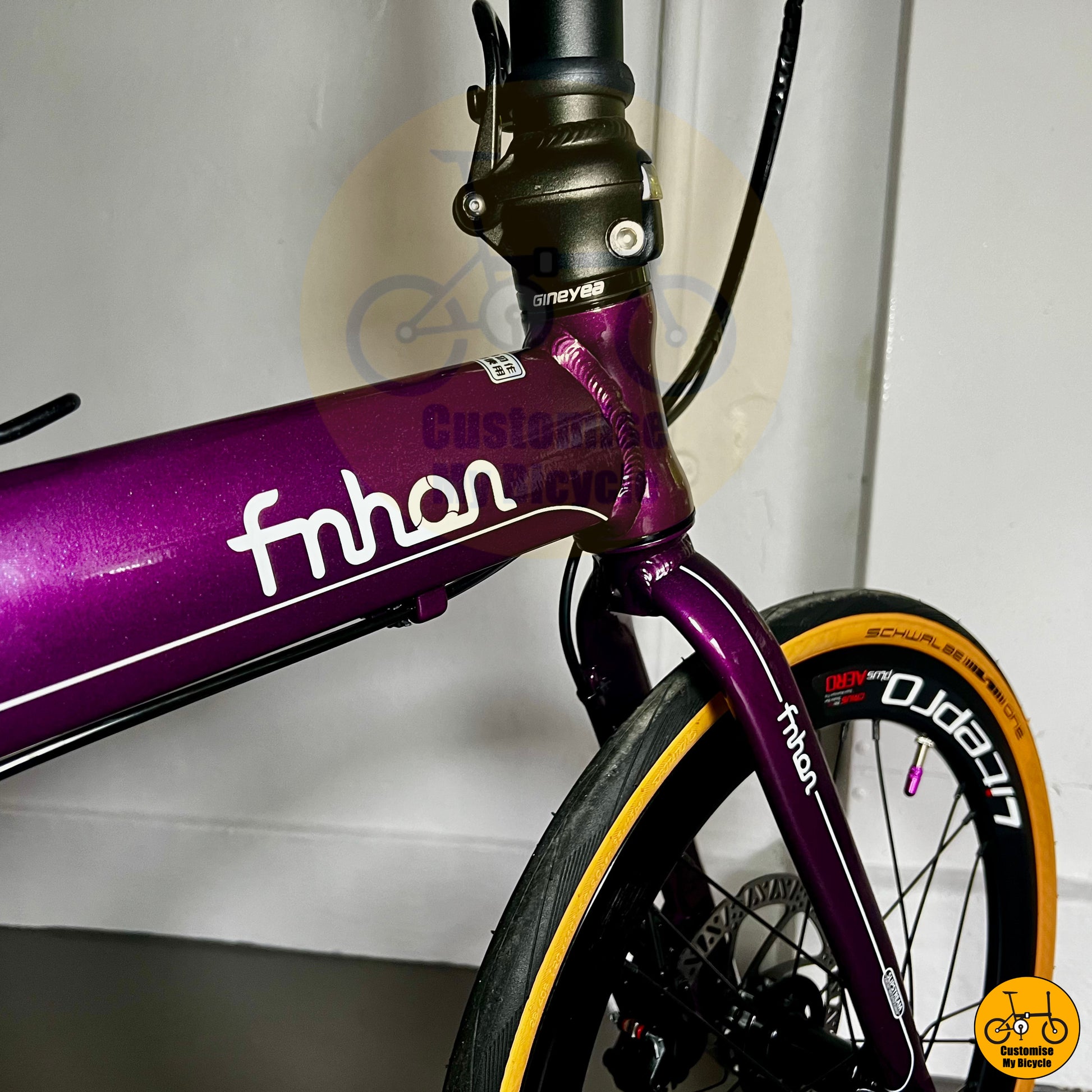 Royale Purple Fnhon Blast 20-Inch Foldable Bike – Compact & Stylish for City Commuters
