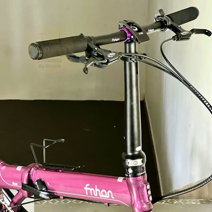 Fnhon Blast 22" Royale Purple folding bike frame material colour detail