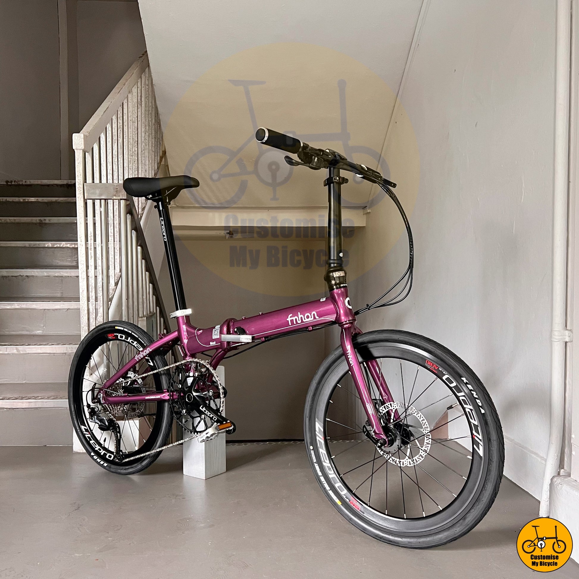 Fnhon Blast 22-Inch Folding Bike – Royale Purple Frame for a Bold City Ride
