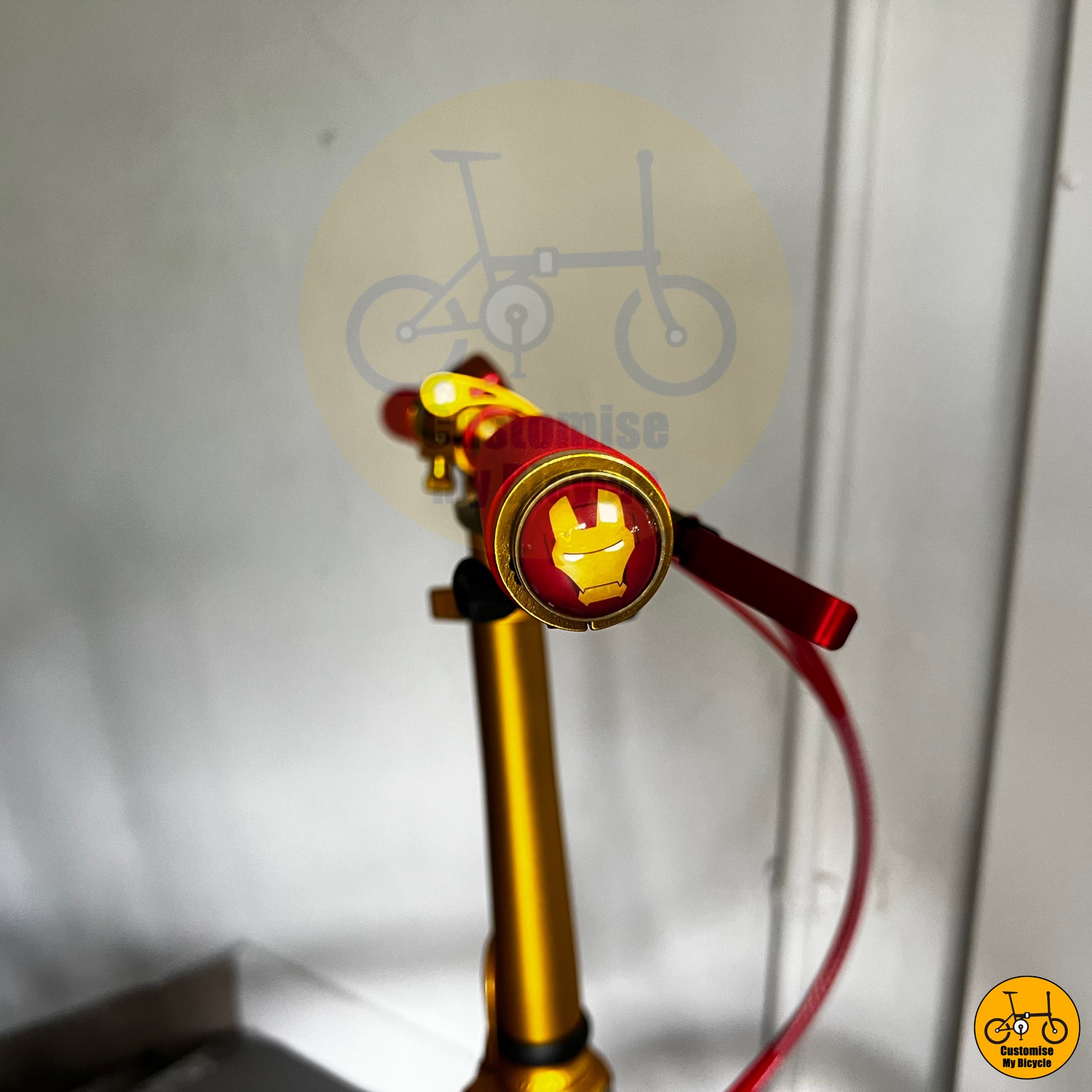 Ironman Red Fnhon Blast 22-Inch Foldable Bicycle – Strong, Lightweight & Compact
