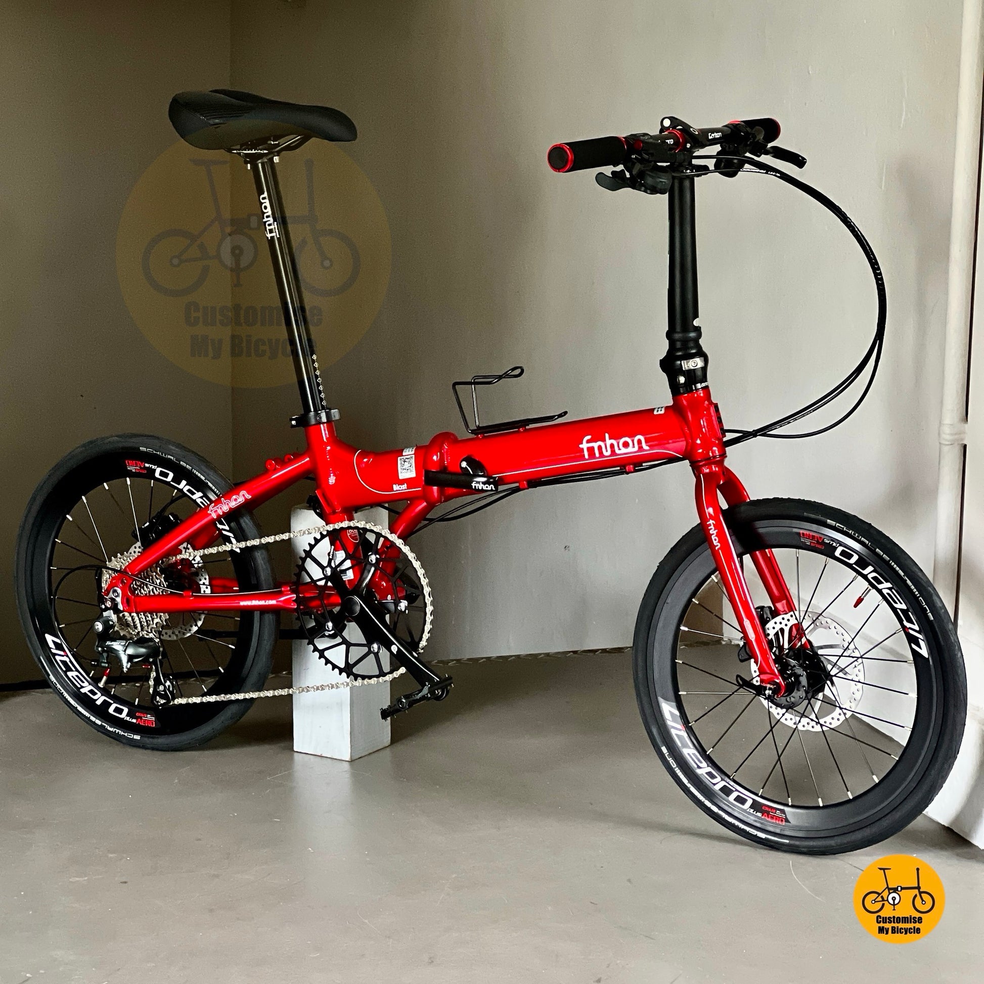 Folded Fnhon Blast with Deadpool red finish