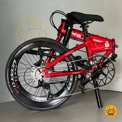 Full Folding of Fnhon Blast 22 Inch Folding Bike Shimano 9 Speed Aluminium Frame For Urban Commuting
