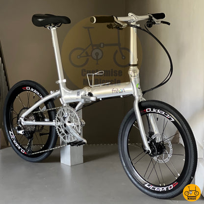 Basikal lipat Fnhon Blast 22 inci gear 12 Shimano Deore M6100 dan tayar Litepro  
