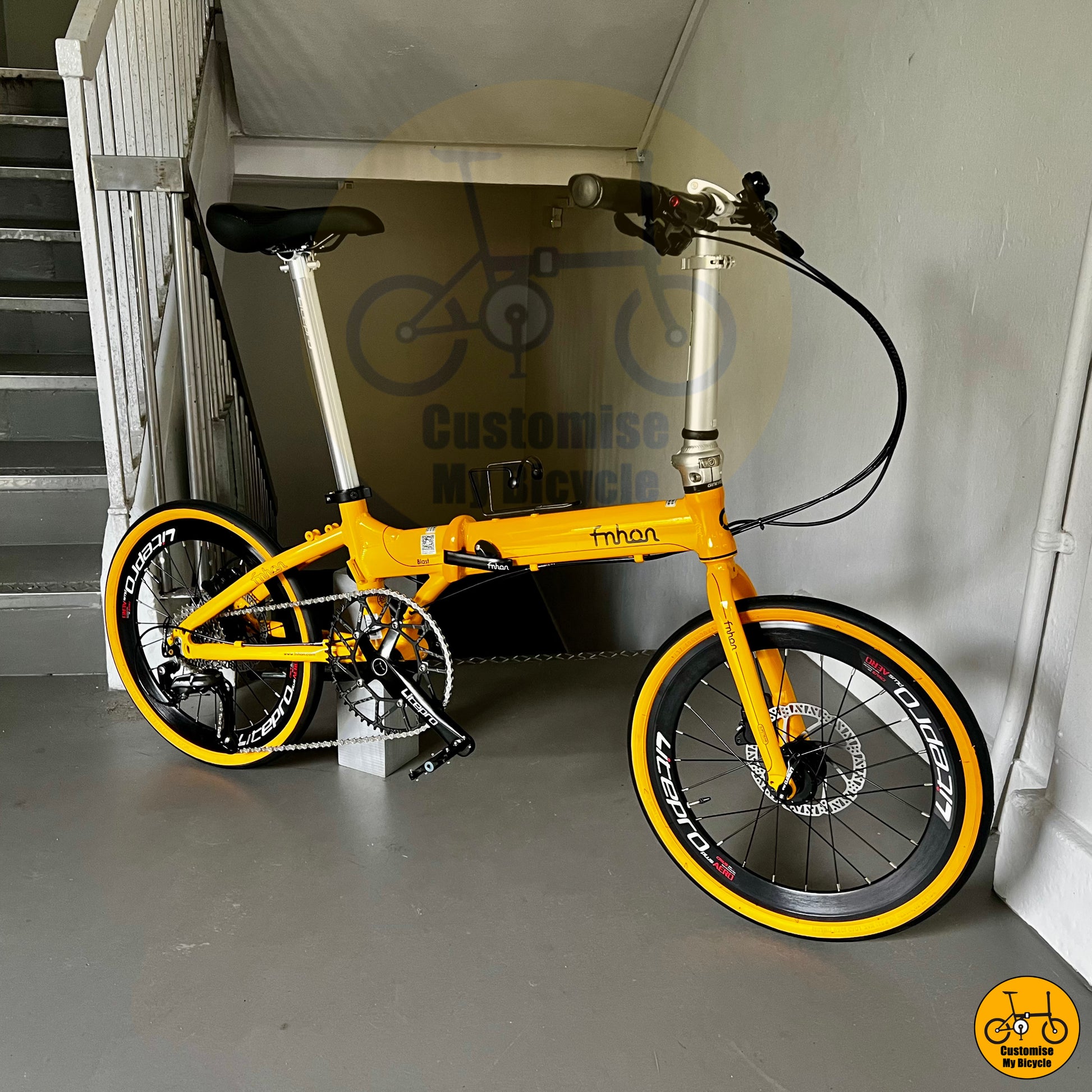 Shimano M2000 Equipped Fnhon Blast 20-Inch Folding Bike – Seamless Gear Shifting for Speed
