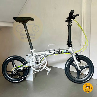 Fnhon Freedom 16 Inch Folding Bicycle Lightweight Aluminium Frame With Trispokes Wheels
