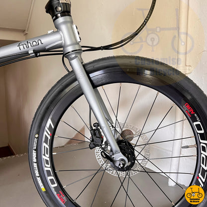 Matte Finish Fnhon Gale 22-Inch Foldable Bicycle – A Stylish & Durable Commuter Foldie
