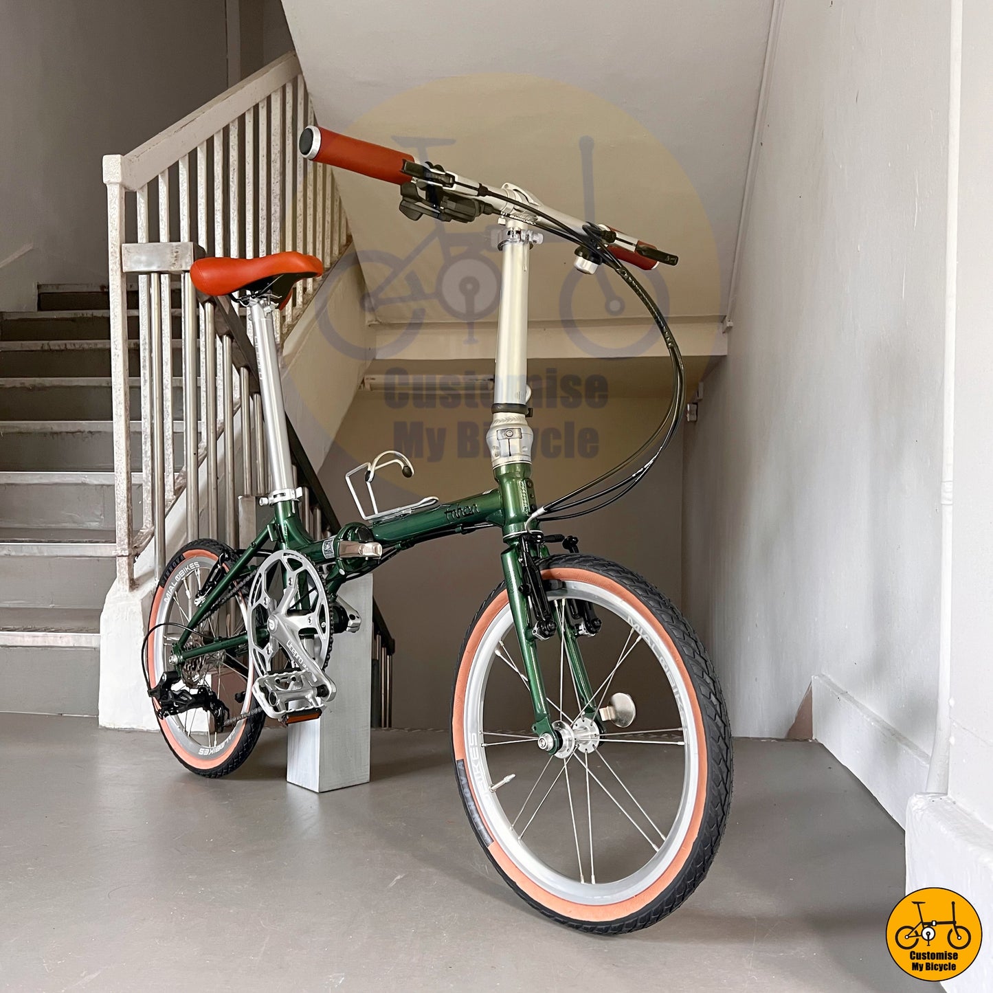 Fnhon Gale 18-inch Folding Bike – Retro-Style Foldie with Low Storage Footprint, Ideal for Daily City Commute
