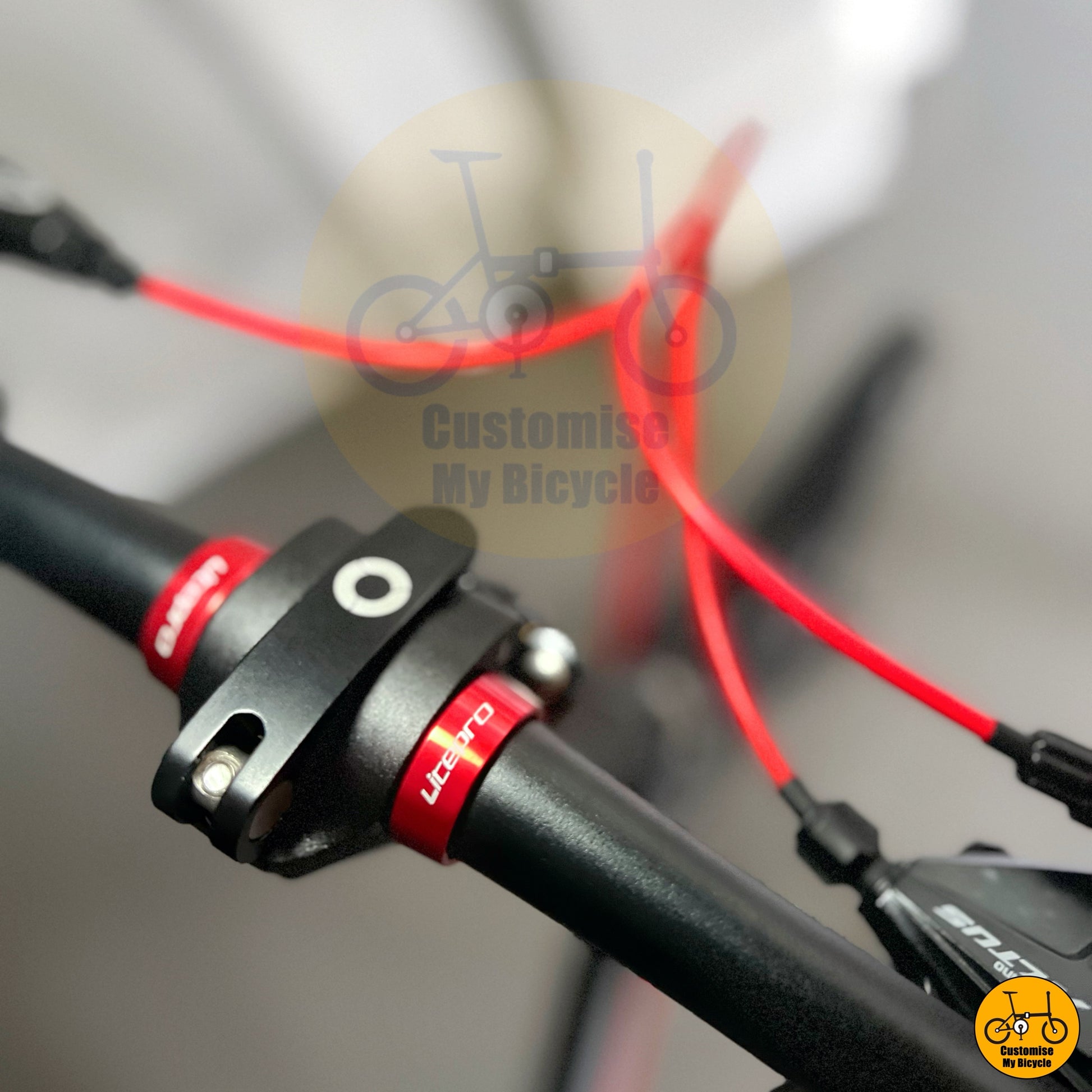 Jagwire red cable housing for gear and brake control  
