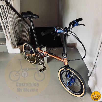 Fnhon Gust 18” • Shimano 10s • Rose Gold & Blue