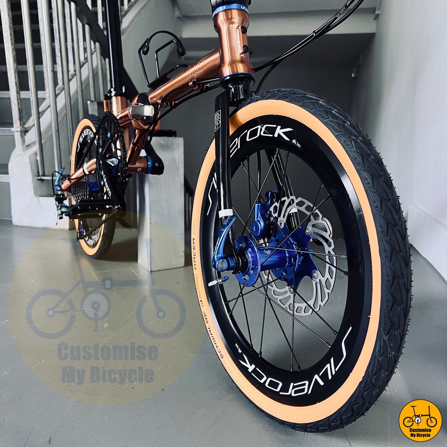 Fnhon Gust 18” • Shimano 10s • Rose Gold & Blue