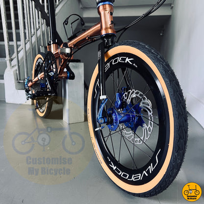Fnhon Gust 18” • Shimano 10s • Rose Gold & Blue