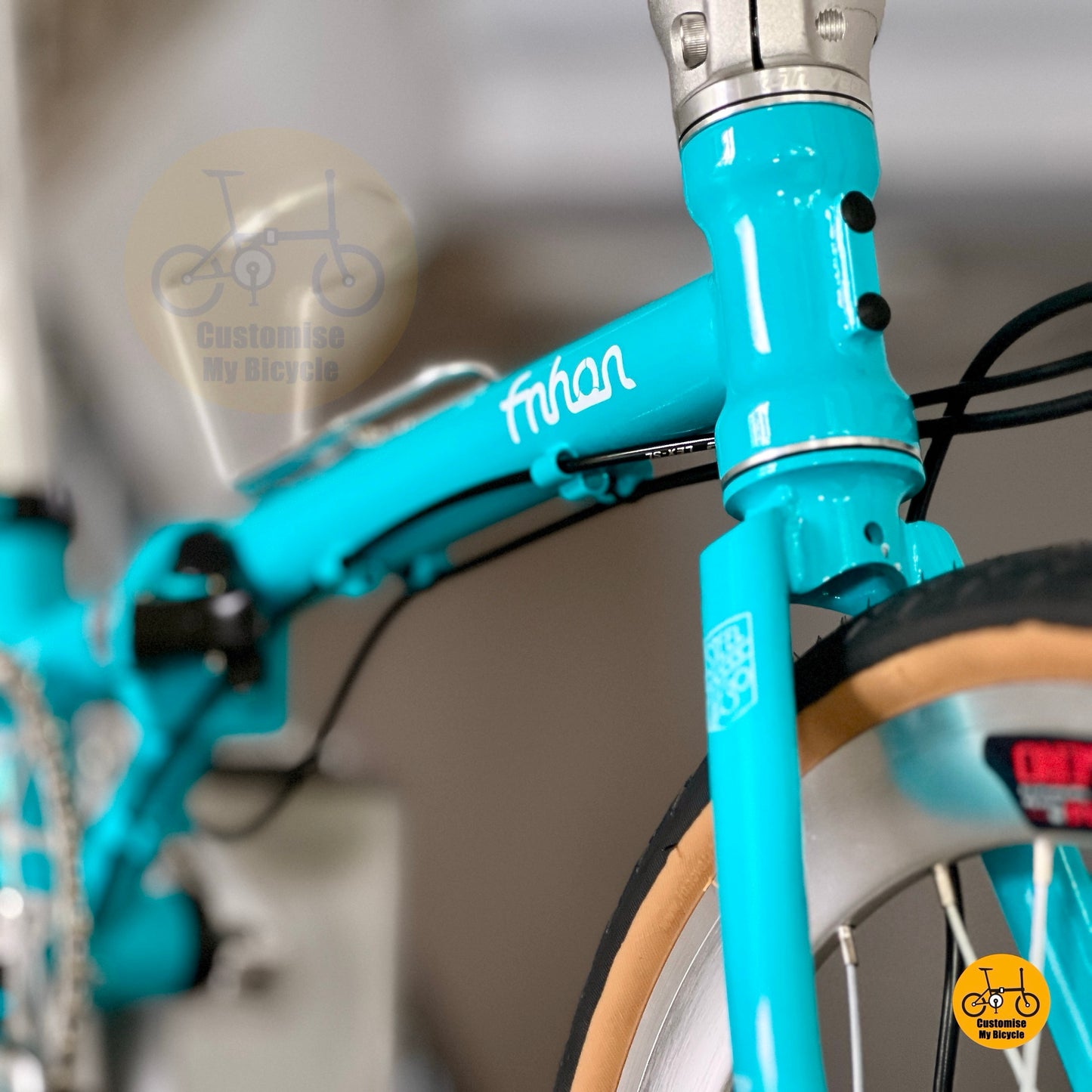 Fnhon Gust 18 inch folding bike overall front angle
