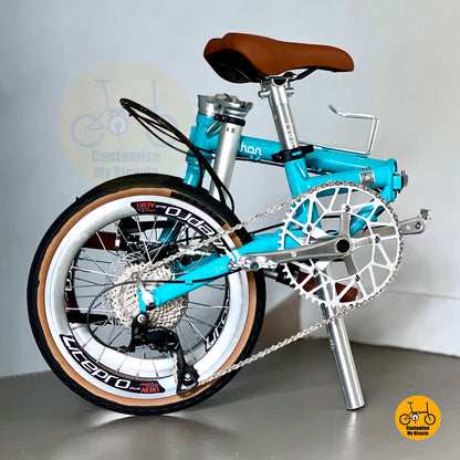 Fnhon Gust 18 Inch Compact Folding Bike Built With Chromoly Steel Frame
