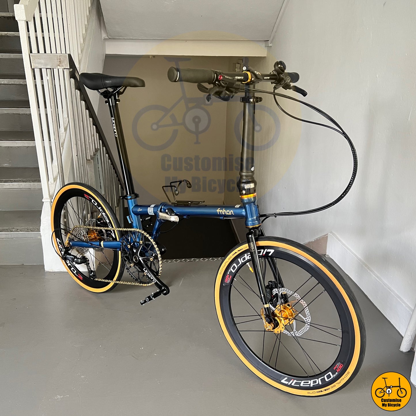 Fnhon Gust 22-Inci – Basikal Lipat Berprestasi Tinggi untuk Penunggang Bandar
