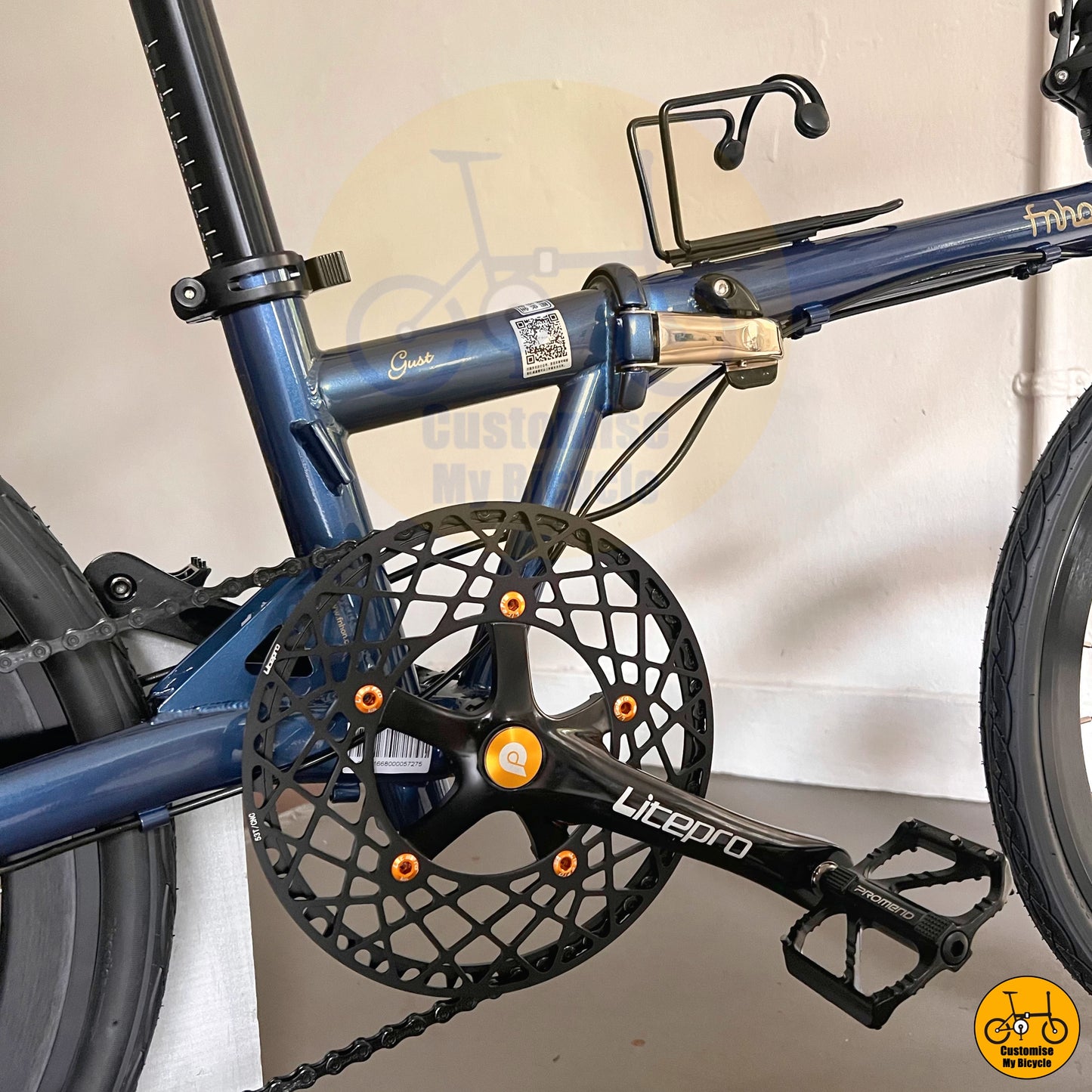 Sleek Fnhon Gust 22-inch foldie designed for urban and long-distance cycling
