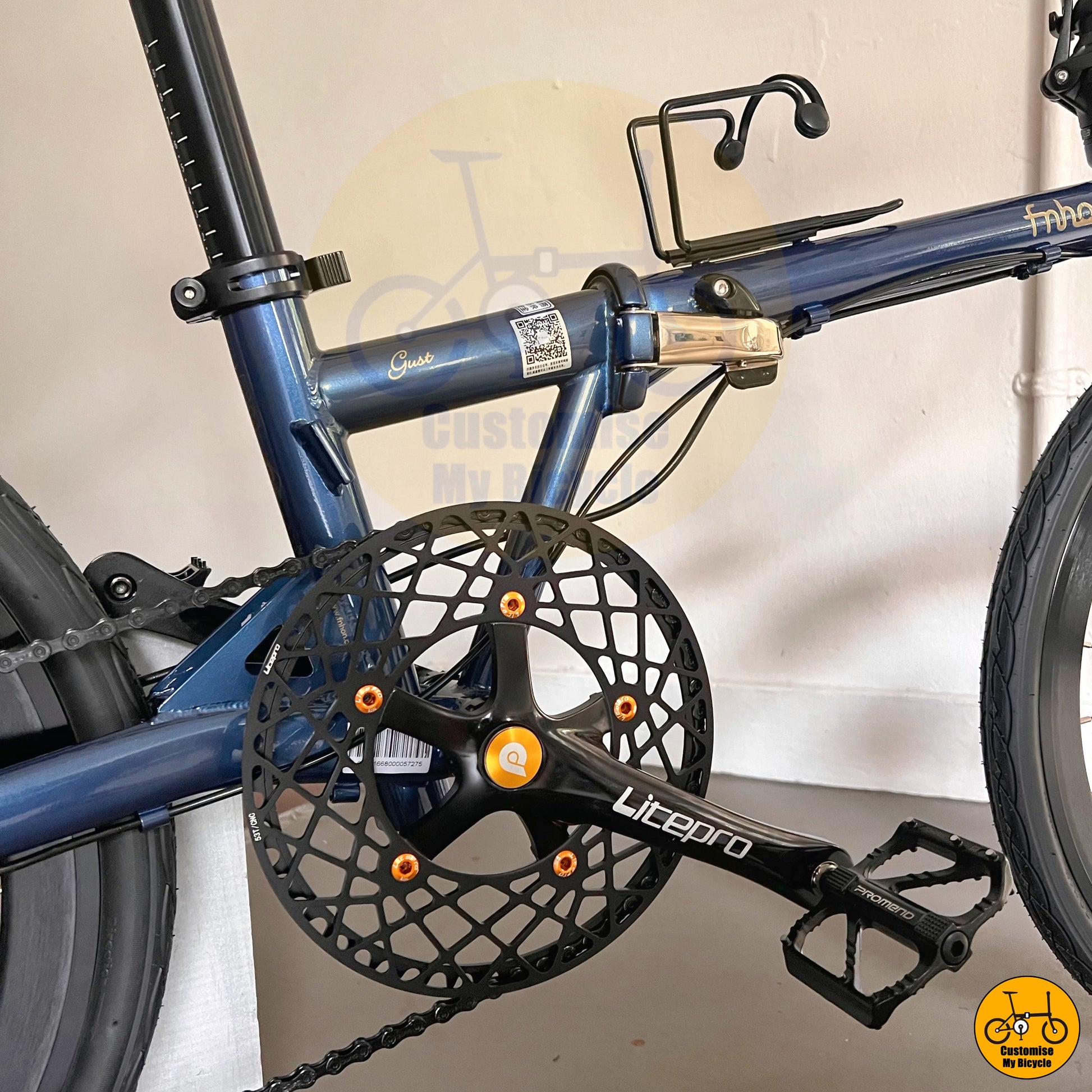 Sleek Fnhon Gust 22-inch foldie designed for urban and long-distance cycling
