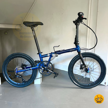 Basikal Boleh Lipat Rangka Kuat Dengan Brek Hidraulik Dan Tayar MAXXIS Gaya Minimalist