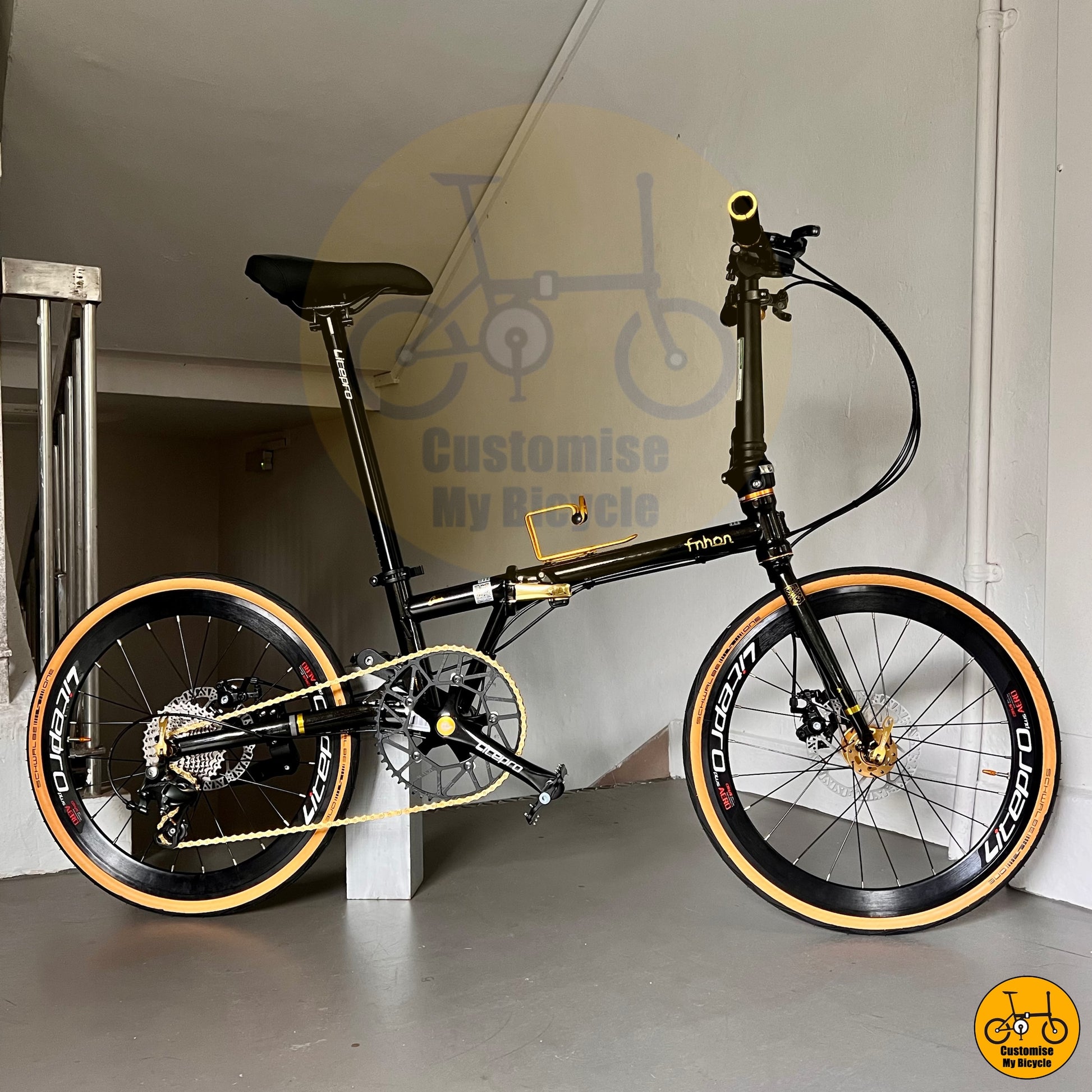 Fnhon Gust 22-Inci – Basikal Lipat Rangka Keluli Chromoly, Ringan & Mudah Dikendalikan
