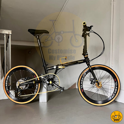 Fnhon Gust 22-Inci – Basikal Lipat Rangka Keluli Chromoly, Ringan & Mudah Dikendalikan

