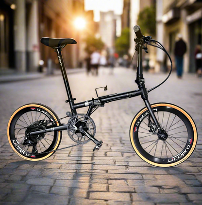 Fnhon Gust 20-inch Foldable Bicycle Featuring Schwalbe One Tyres & Black Shimano Drivetrain
