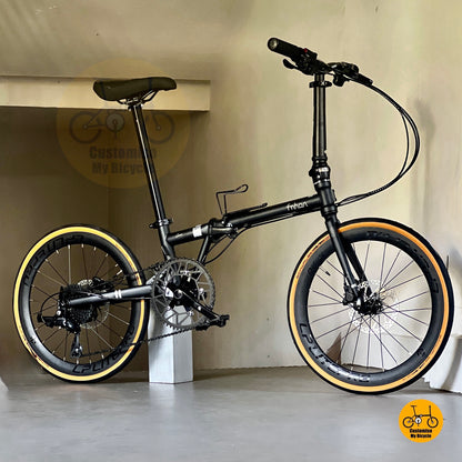 Fnhon Gust 22 Inch Foldable Bicycle With Shimano 9s Hydraulic Brakes And Carbon Bar  
