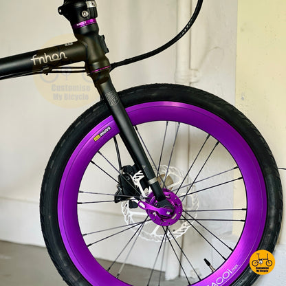 Fnhon Gust 20 inch folding bike overall high front view for urban commuting