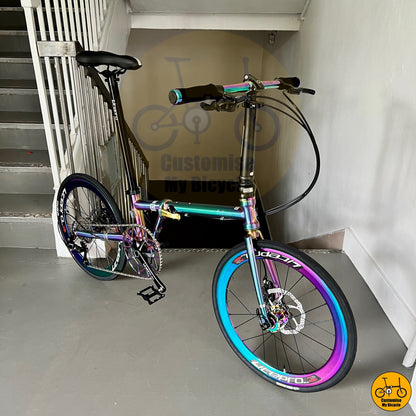 Sporty and stylish Fnhon Gust foldable bike perfect for urban adventures
