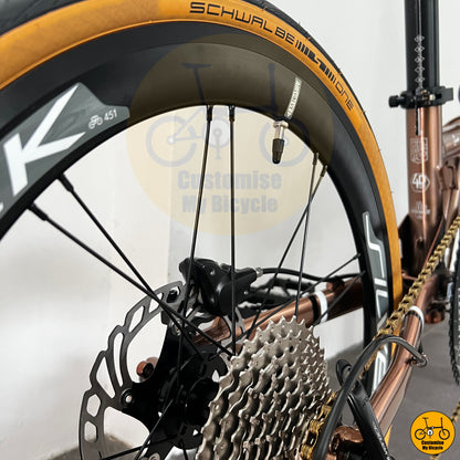 Stylish folding bicycle with a compact, travel-friendly design for daily commuters
