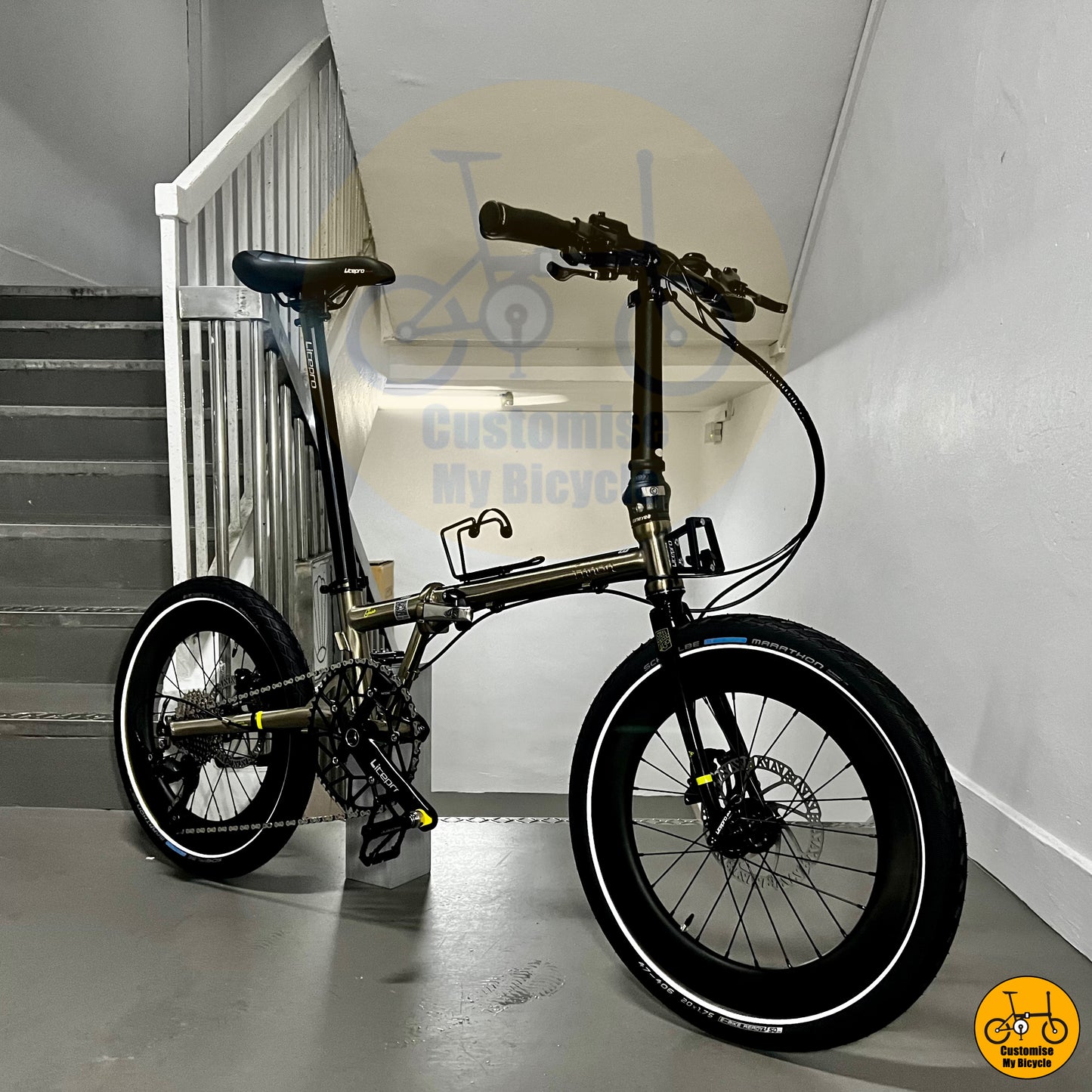 Fnhon Gust 20-inch Foldie – High-Performance Bike with Schwalbe Marathon Tyres
