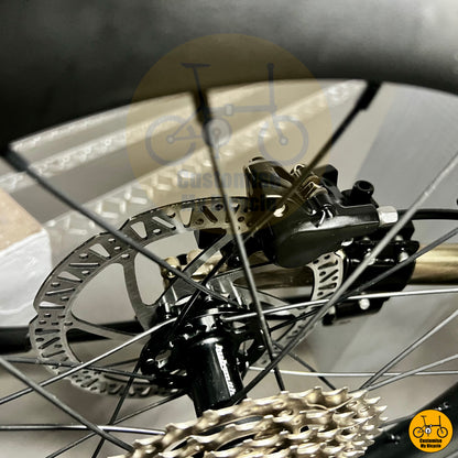 Durable foldable bicycle with Hubsmith smooth-rolling wheels and superior handling
