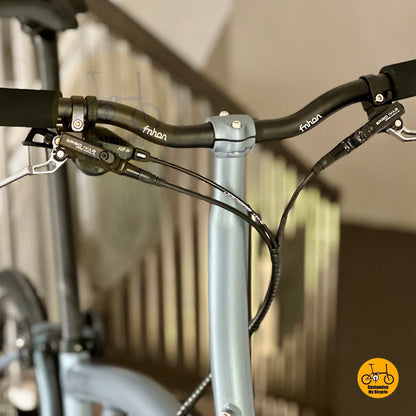 Fnhon GT20 hydraulic disc brake close up IIIPRO Ivar and small riser bar

