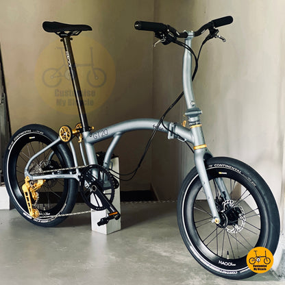 🔥PRE-ORDER🔥 Fnhon GT20 20” • Shimano 10s • Titanium Grey & Gold